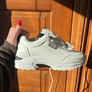 Women's White Lasting Sneakers